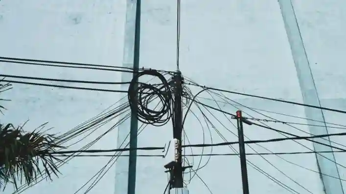 Network cable pole