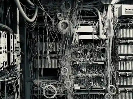 Nightmare Data Center Cable Networking Setup unsplash